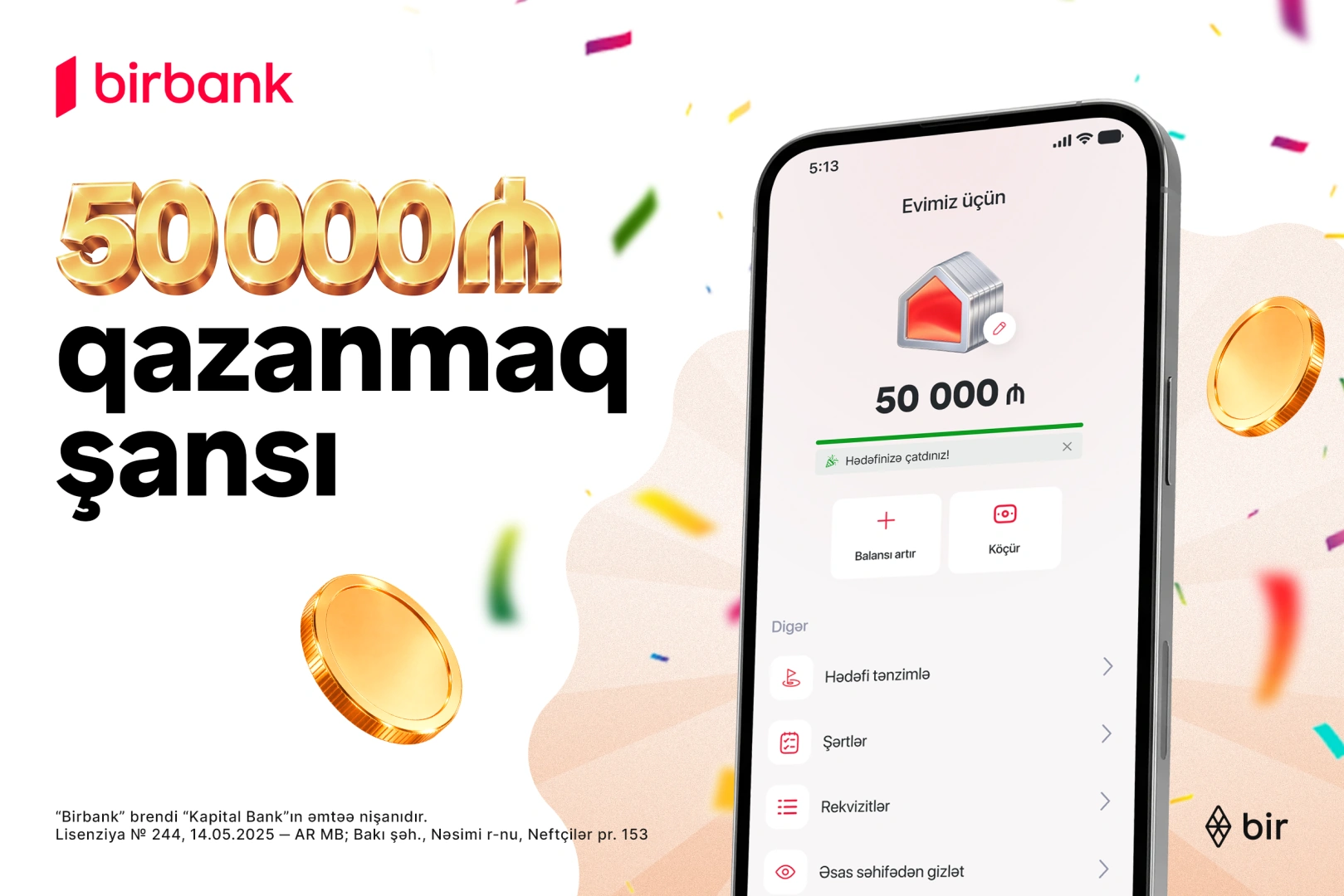 Birbank’s “Yığ və qazan” lottery: 507 winners to receive cash prizes