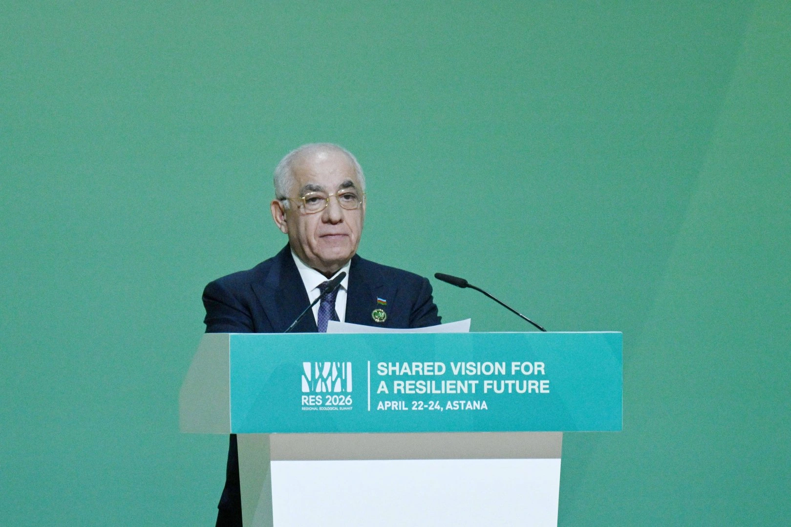 Azerbaijan's prime minister attends regional ecological summit in Kazakh Astana (PHOTO)
