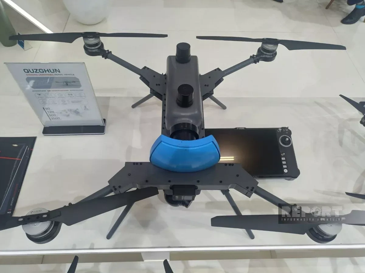 Azerbaijani strike drones showcased at SAHA 2026 in Istanbul PHOTO