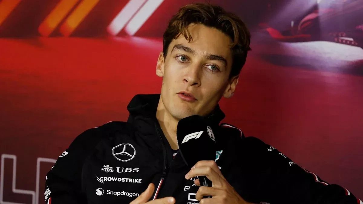 Russell sets sights on victory after taking pole in Baku