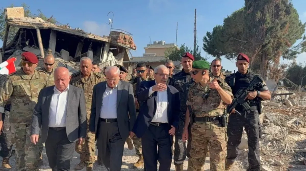 Lebanese PM visits southern village as army takes control under Israel withdrawal deal