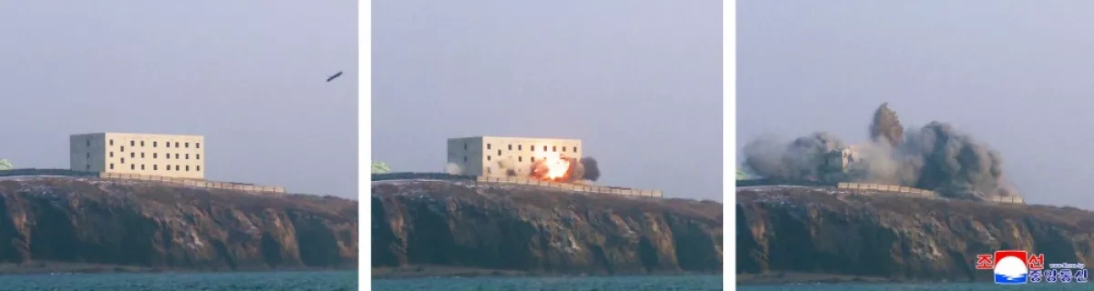 North Korea conducts long-range cruise missile test Photo