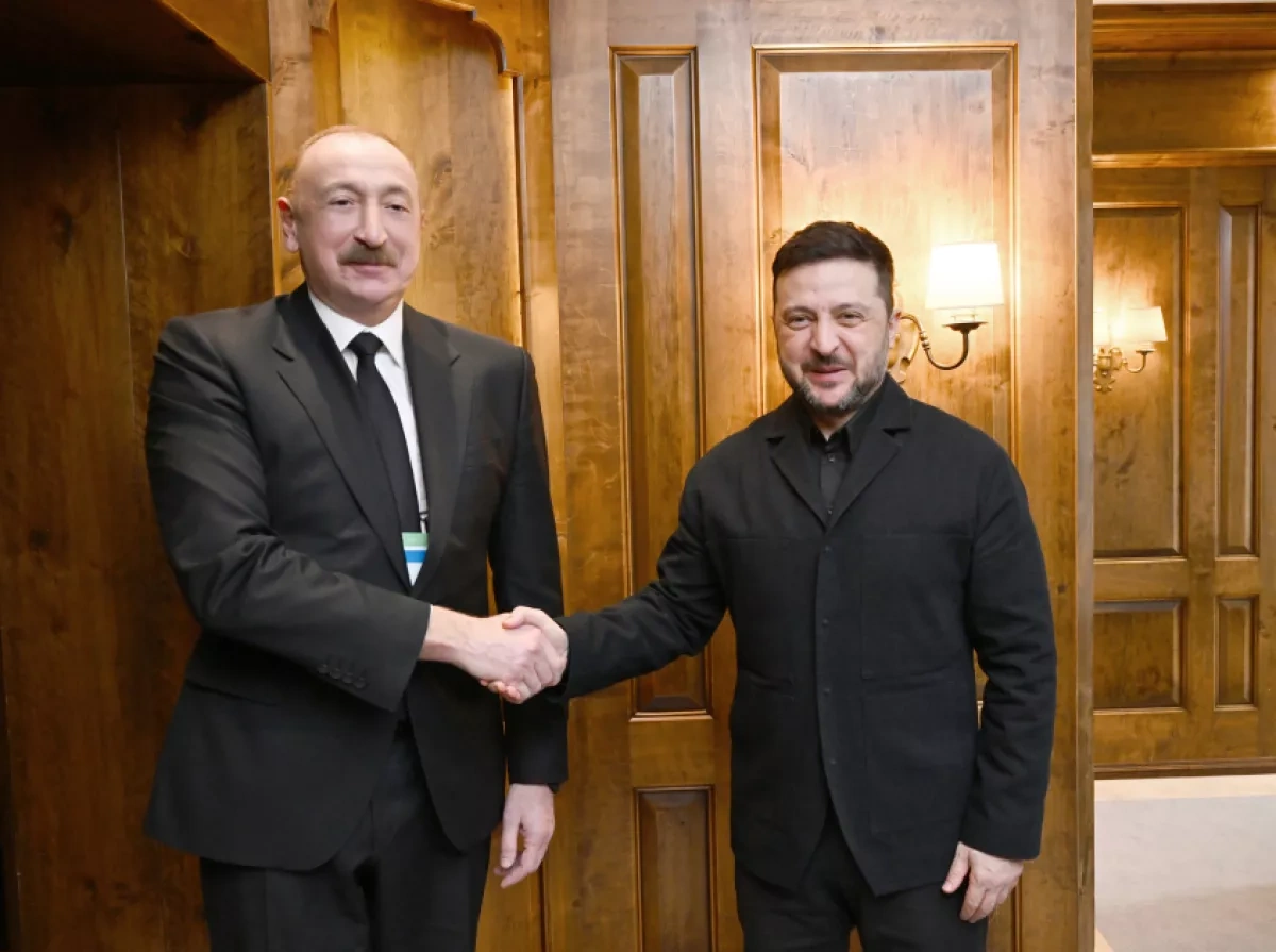 President Ilham Aliyev met with Ukrainian President Volodymyr Zelenskyy in Munich PHOTO