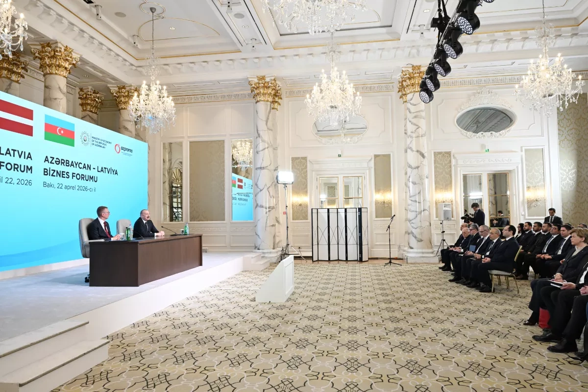 Baku hosts Azerbaijan-Latvia business forum
 Photo