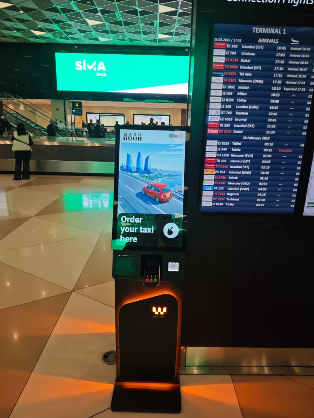 Baku Airport launches new on-site taxi booking service PHOTO