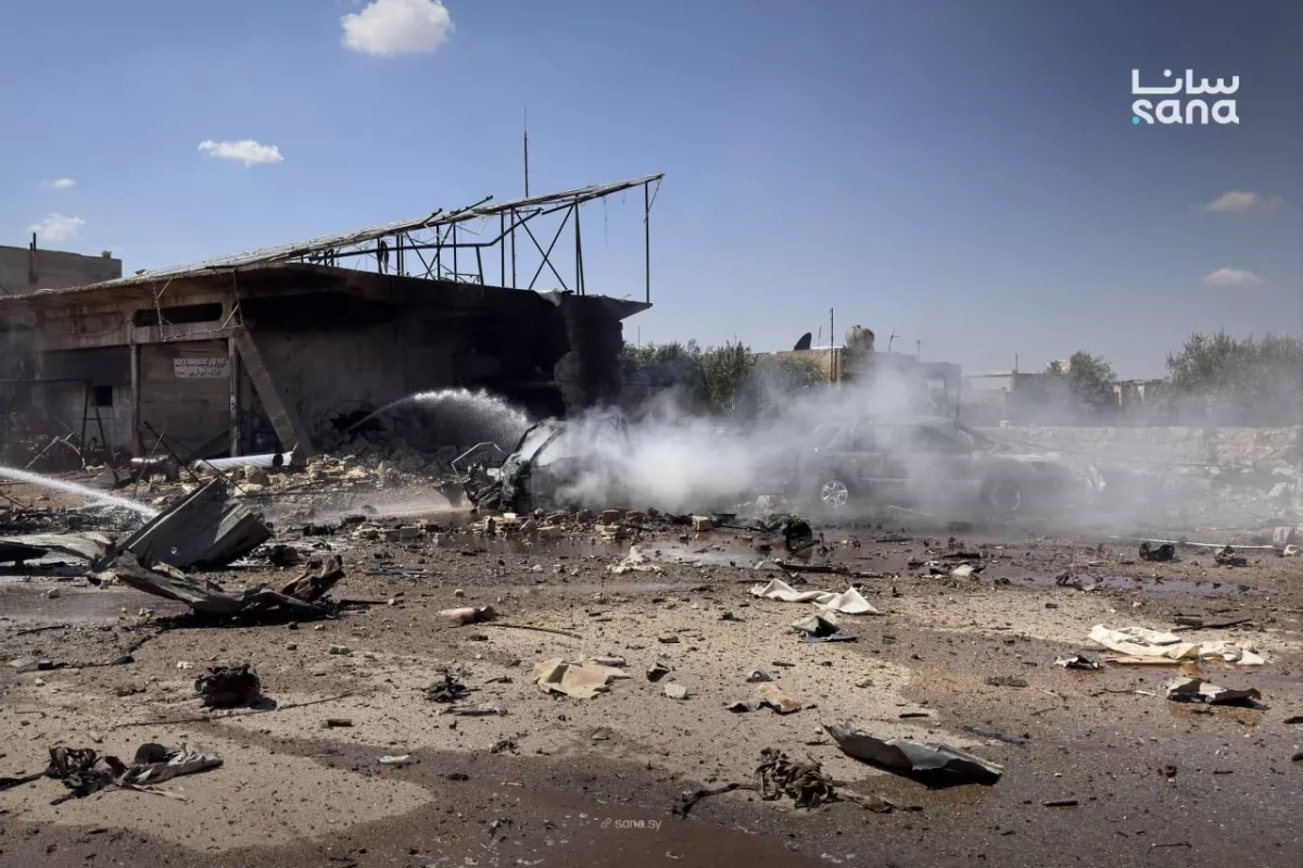 Two killed, five injured in ammunition-laden vehicle blast in Syria PHOTO