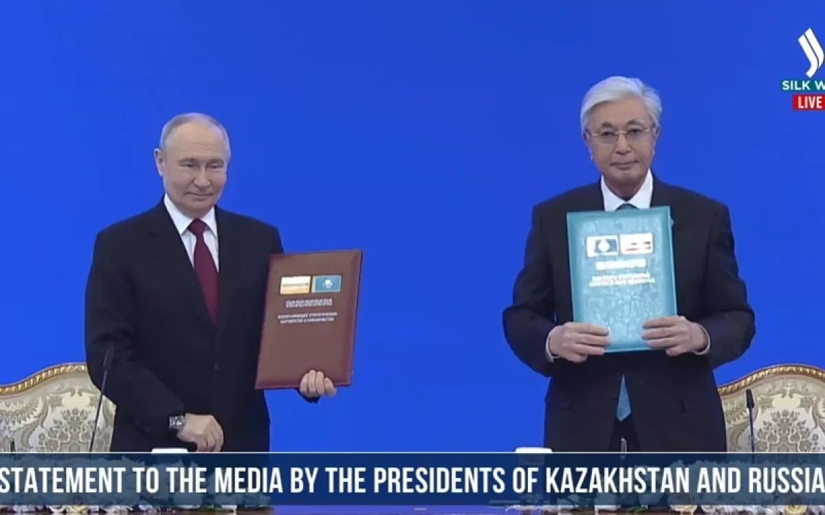 Kazakhstan, Russia sign strategic friendship declaration in Astana