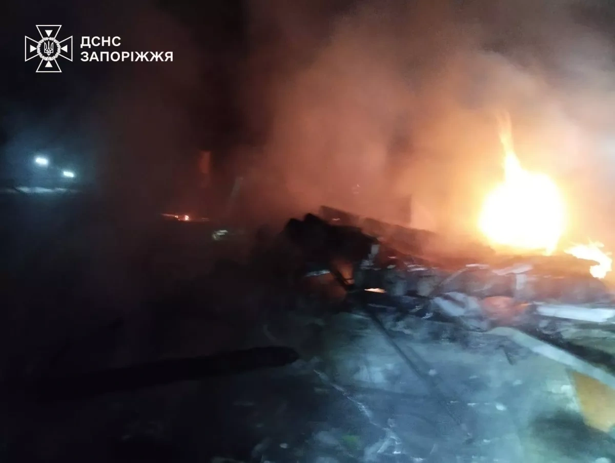 Russian attack on Ukraine's Zaporizhzhia region leaves three dead PHOTO