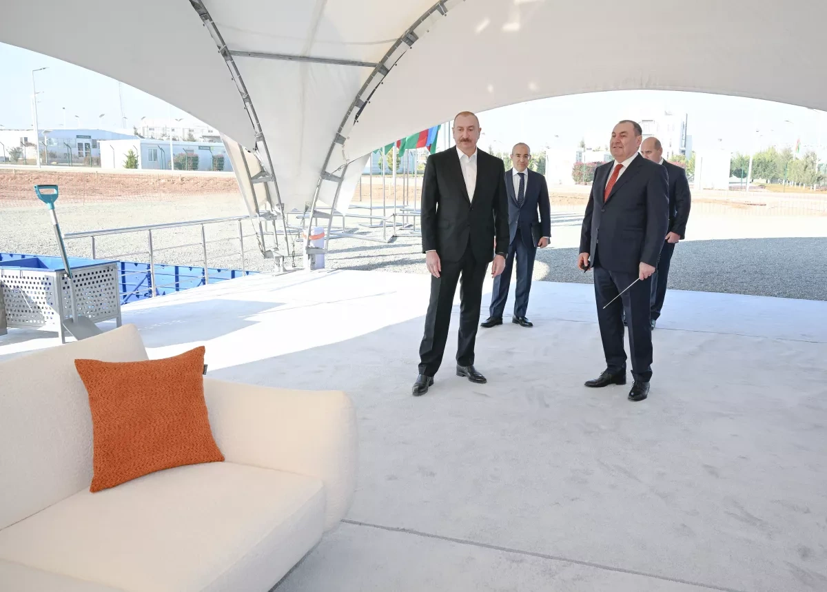 Azerbaijani president reviews new industrial projects in Aghdam PHOTO / Updated
