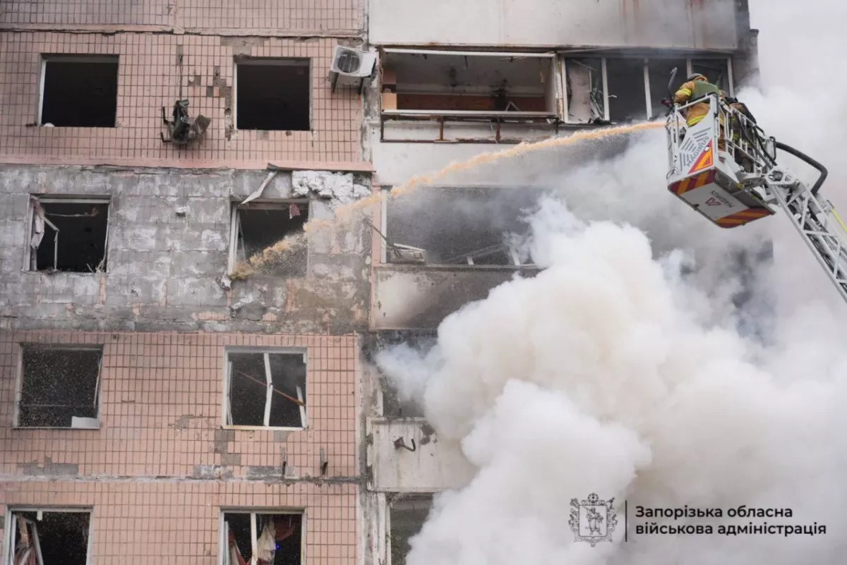 At least 26 injured as Russian forces strike Zaporizhzhia and surrounding district photo / video