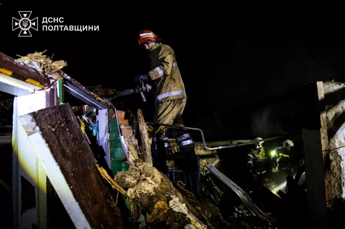 Russian strike damages residential area in Ukraine’s Poltava PHOTO