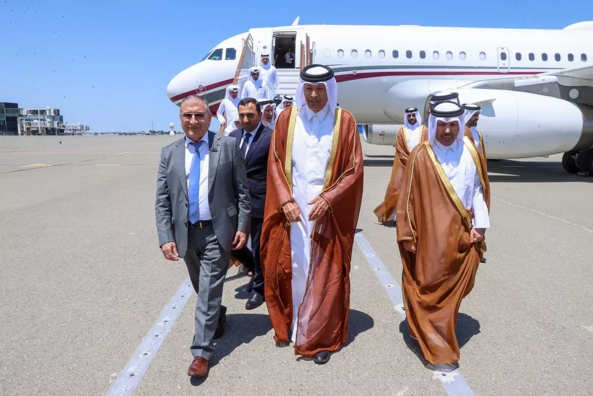 Qatar advisory council speaker arrives in Azerbaijan