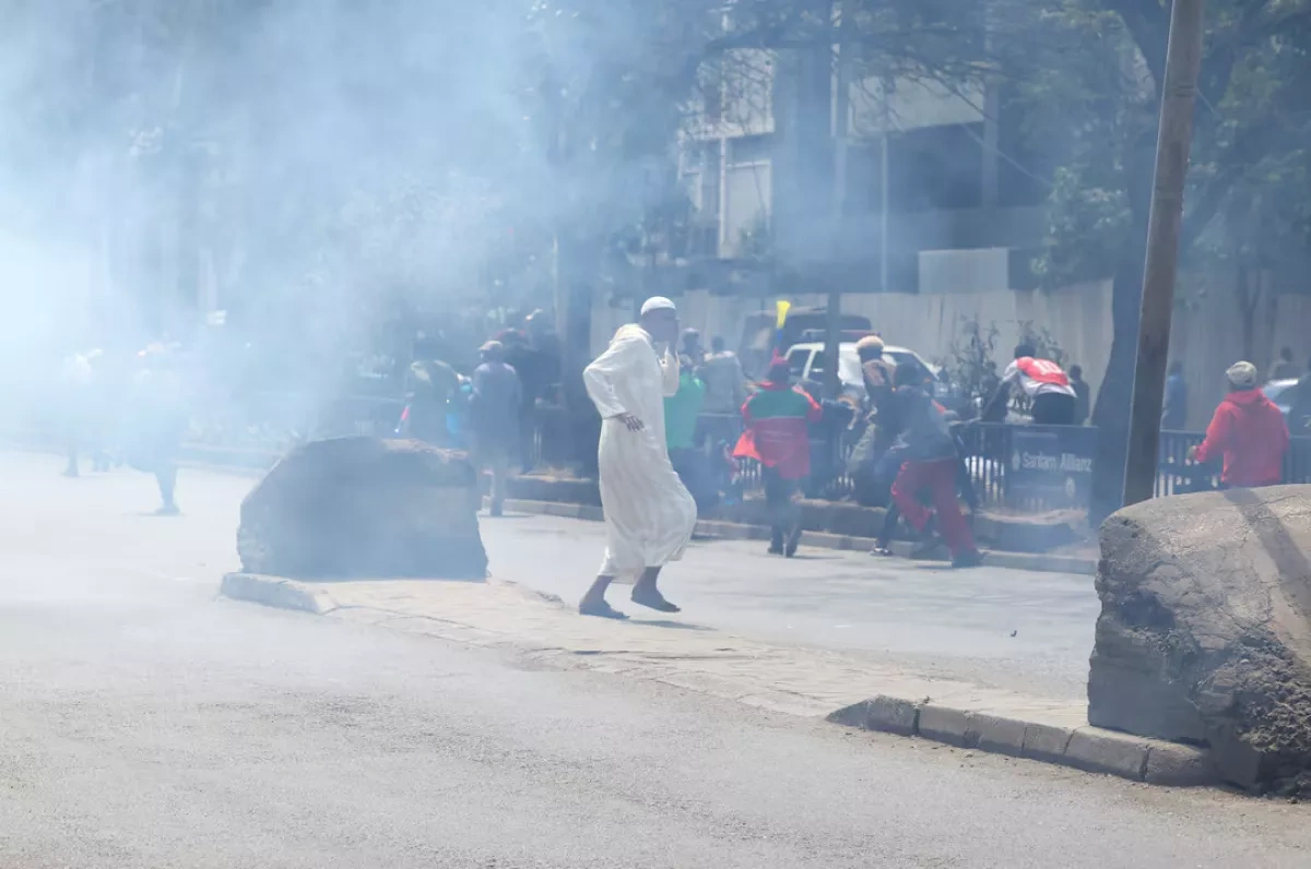 Kenyan traders take to streets as import costs rise PHOTO