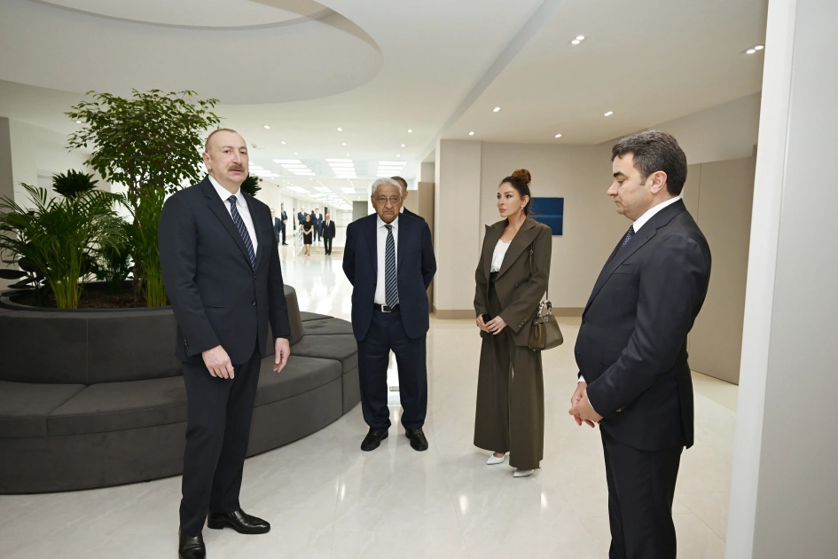 President Ilham Aliyev, First Lady Mehriban Aliyeva attend opening of International Training Center at National Aviation Academy (PHOTO)