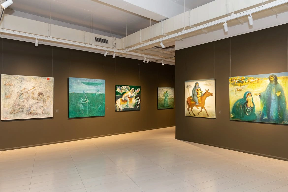 Alena Aliyeva shares post from Anar Huseynzade’s exhibition “O” (PHOTO)