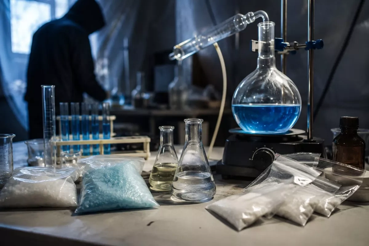 Georgian police dismantle underground drug lab, arrest Ukrainian national VIDEO