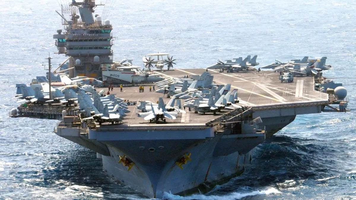 USS Abraham Lincoln conducts ongoing operations amid Iranian missile claims VIDEO