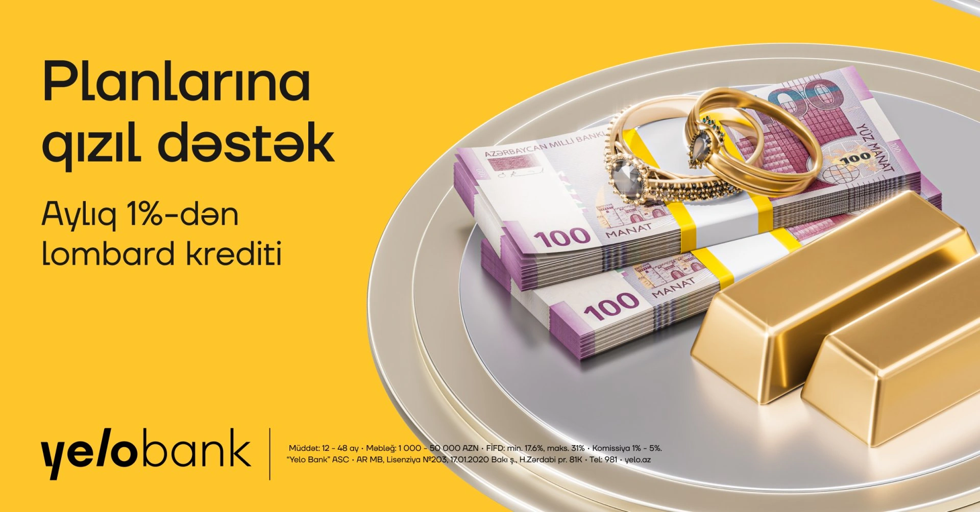 Gold-secured loans now more accessible at Yelo Bank!