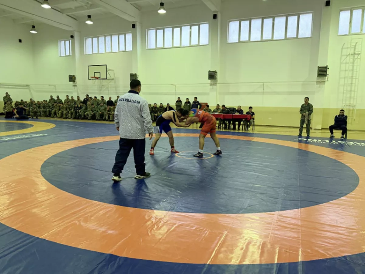 Azerbaijan army hosts judo, wrestling championships Photo