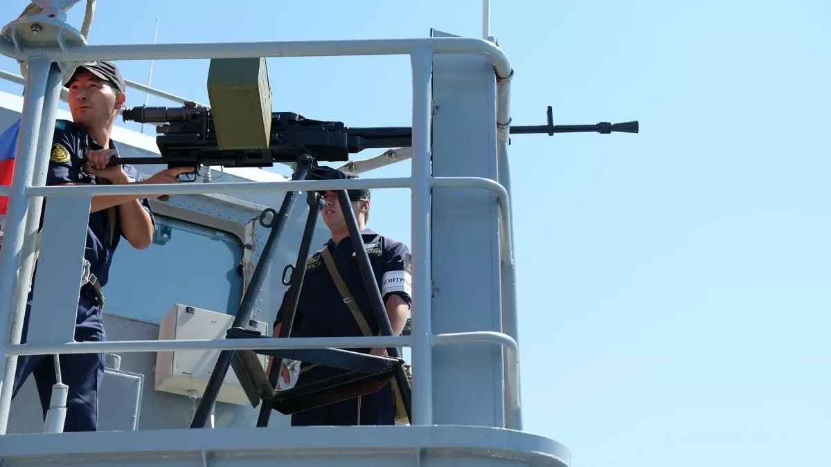 Kazakhstan's Navy begins exercises in Caspian Sea PHOTO