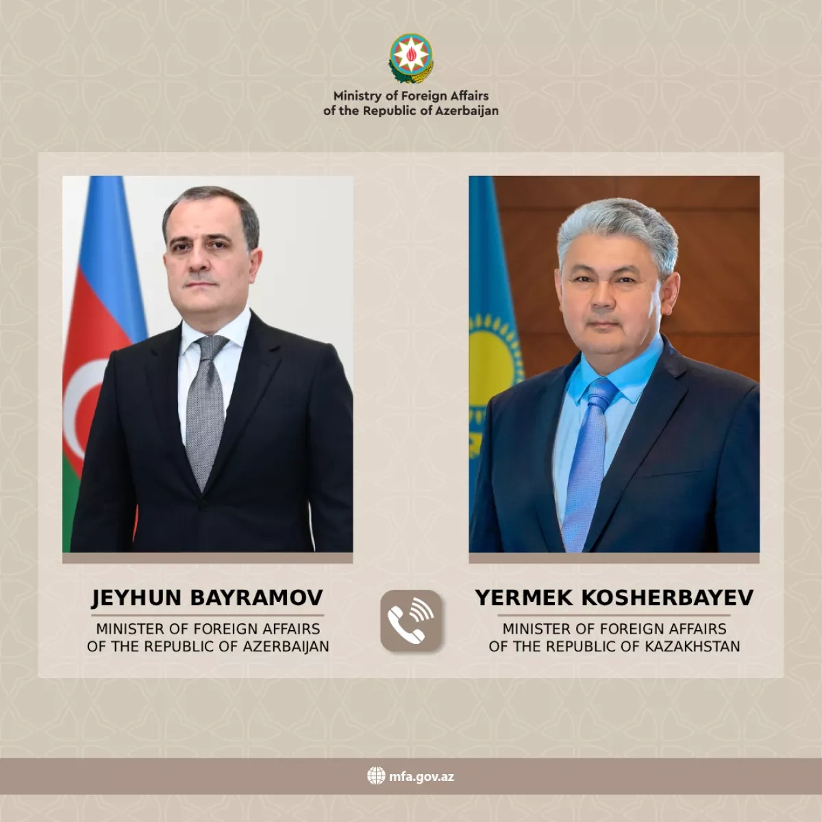 Azerbaijan, Kazakhstan discuss Iranian drone attack in phone call