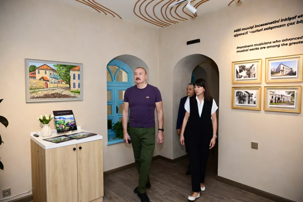 President Aliyev inaugurates restored home of composer Sadigjan in Shusha PHOTO