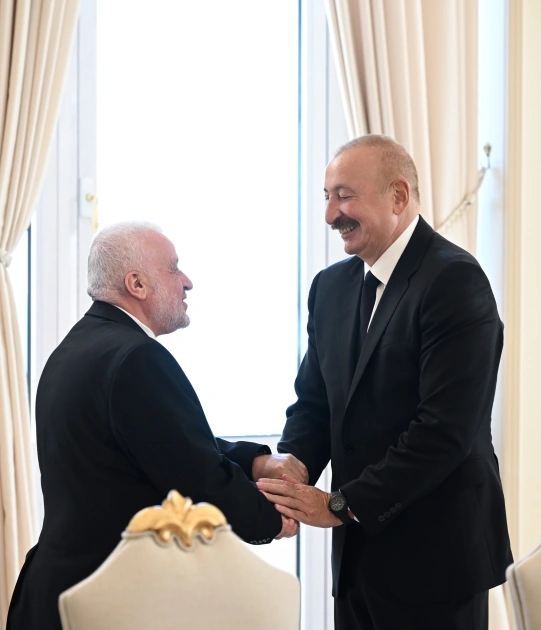 President Ilham Aliyev receives participants of international conferences held in Baku (PHOTO)