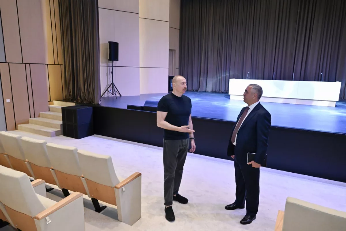 Azerbaijani president inaugurates renovated Cultural Center in Khankendi PHOTO
