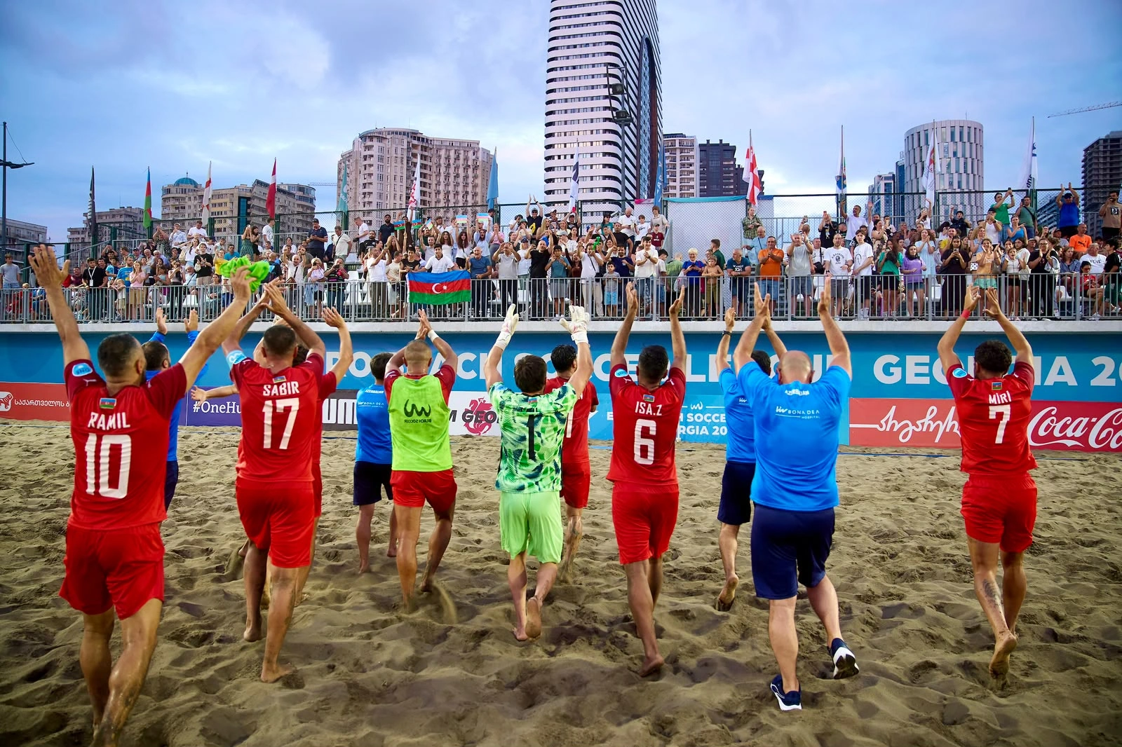 Azerbaijan beach soccer team wins Euro Beach Soccer League Division B (PHOTO)