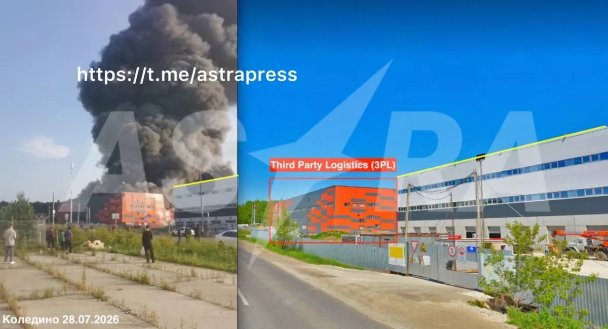 Russian 3PL logistics warehouse catches fire following reported attack PHOTO / VIDEO