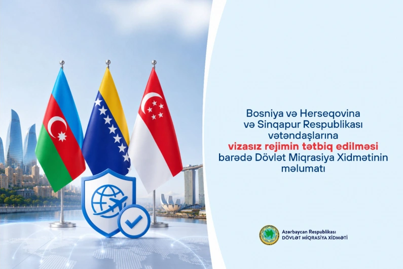 Azerbaijan grants visa-free entry to citizens of Bosnia and Herzegovina, Singapore