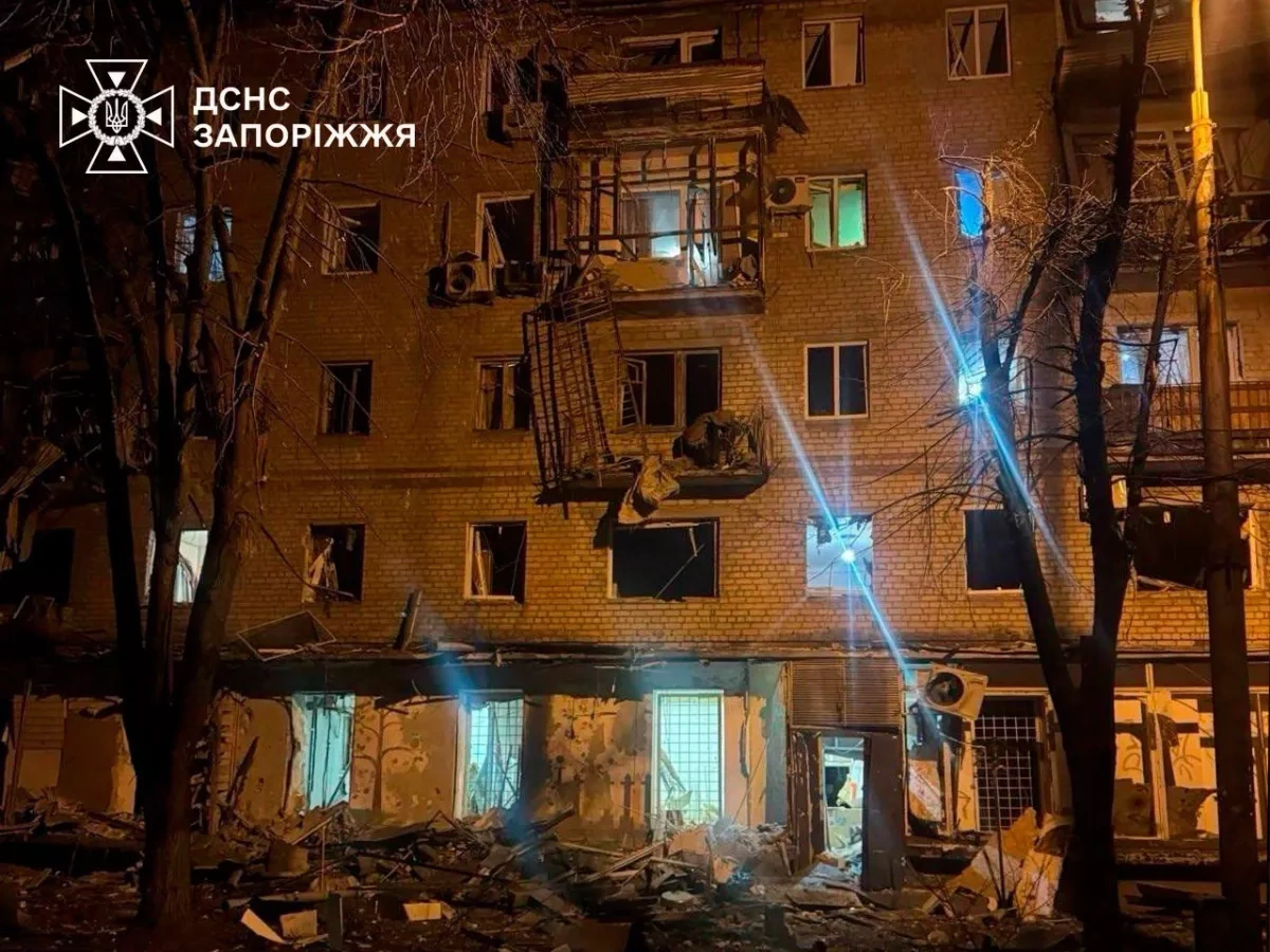 Repeat Russian drone strike rocks Zaporizhzhia, one wounded photo