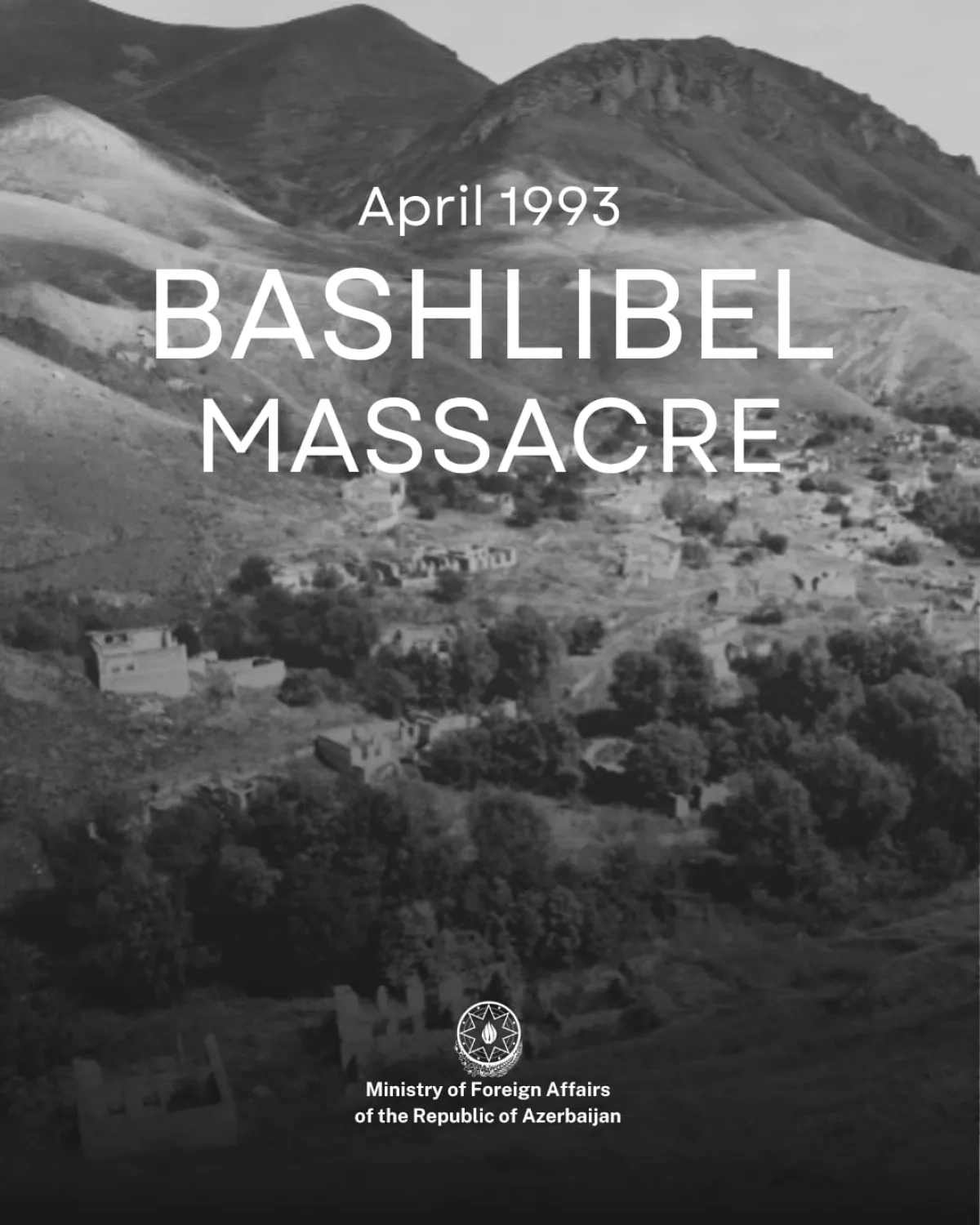 Azerbaijan commemorates 33rd anniversary of Bashlibel massacre in Kalbajar