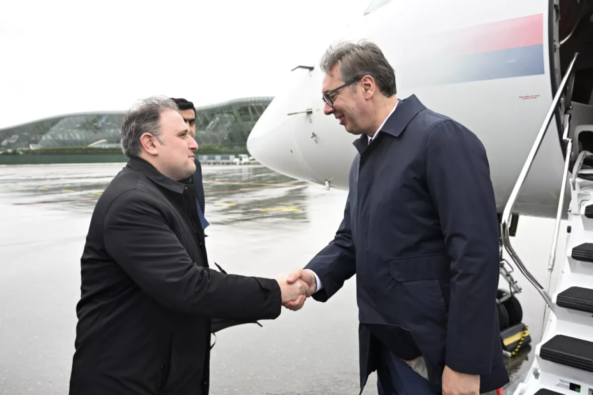 Serbian president arrives in Azerbaijan for WUF13 PHOTO