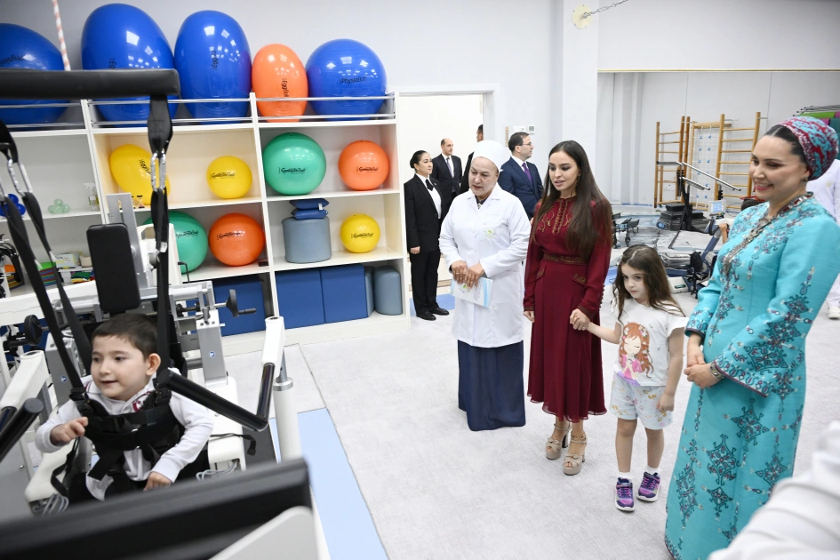 Leyla Aliyeva visits Children’s Health and Rehabilitation Center in Arkadag city (PHOTO)