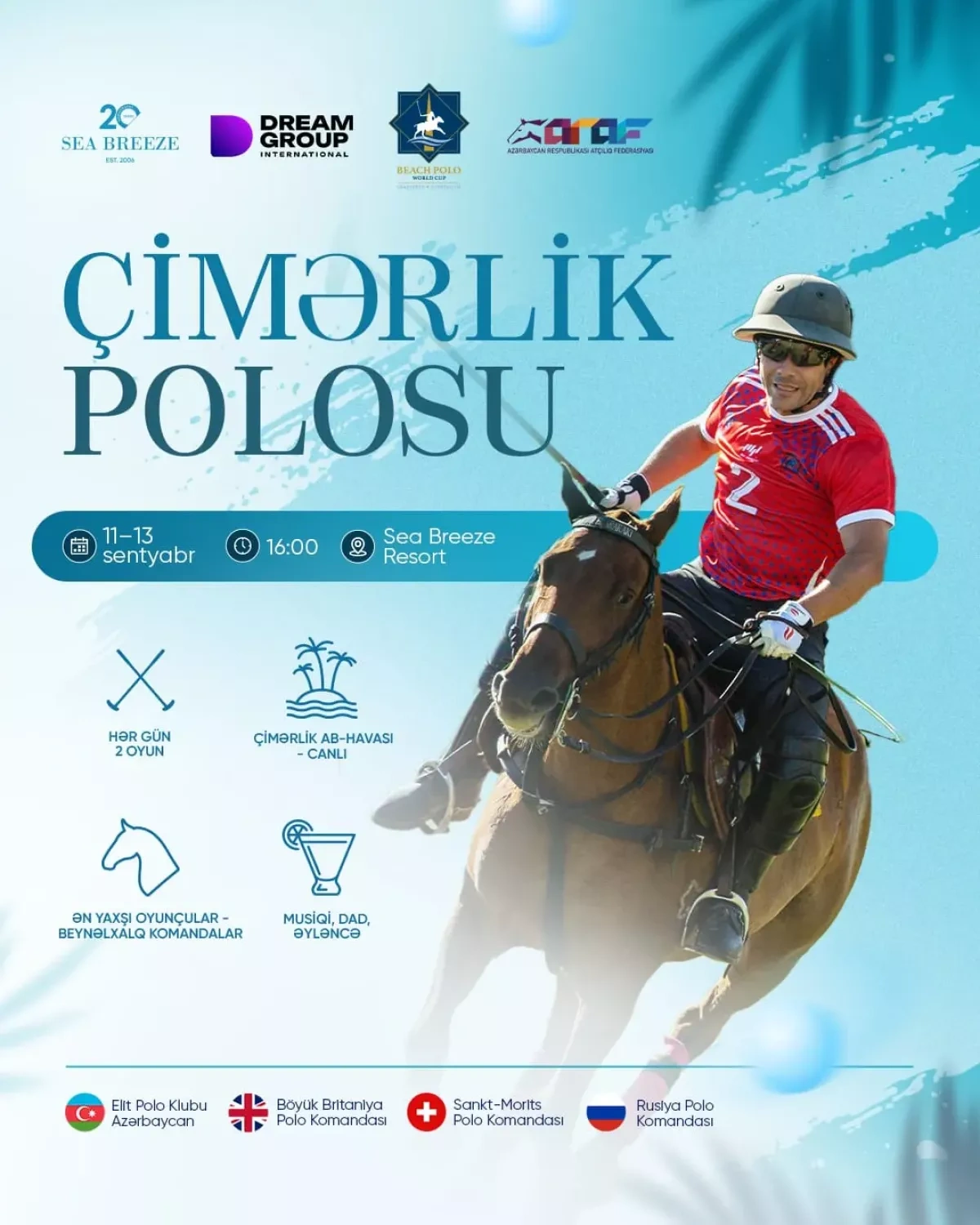Baku to host international beach polo tournament at Sea Breeze PHOTO