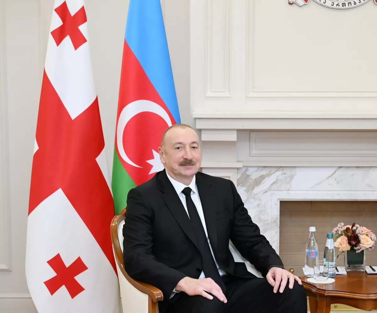 Azerbaijani president, Georgian prime minister hold one-on-one meeting in Tbilisi PHOTO