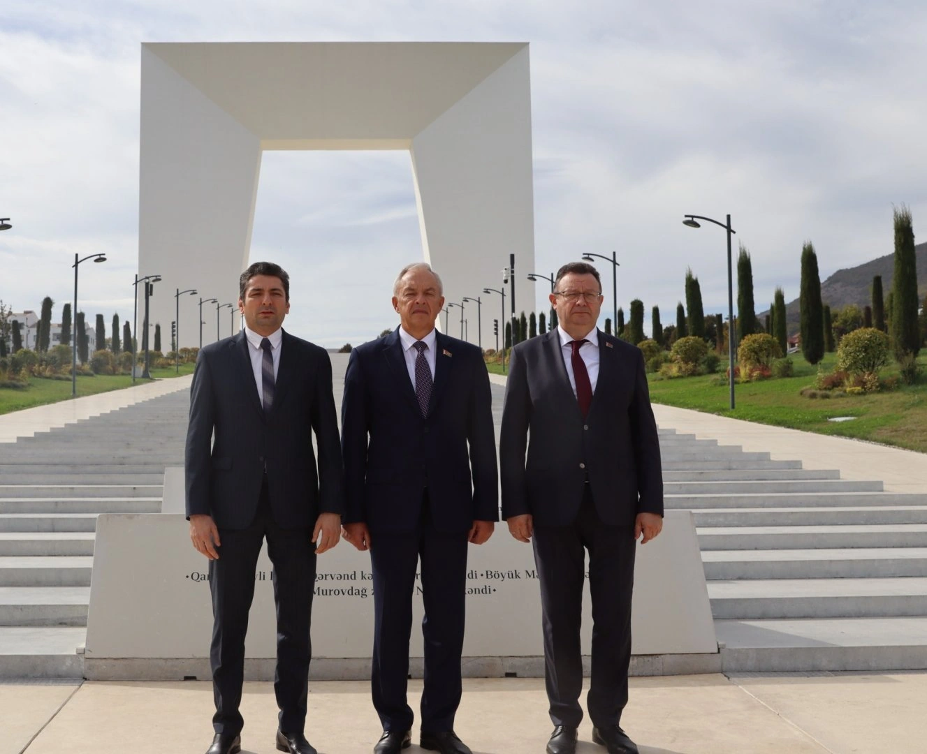 Belarusian parliament speaker visits Khankendi (PHOTO)