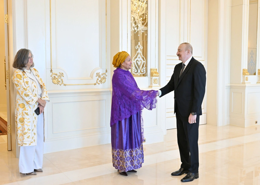 President Ilham Aliyev receives UN Deputy Secretary-General (PHOTO)