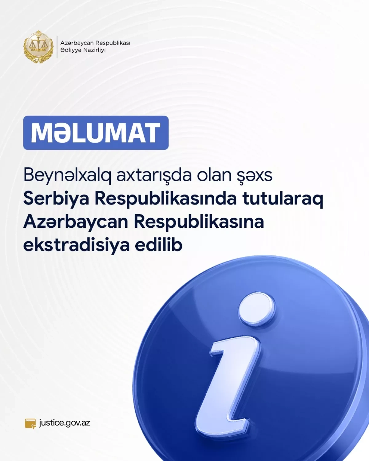 Serbia extradites fraud suspect to Azerbaijan PHOTO