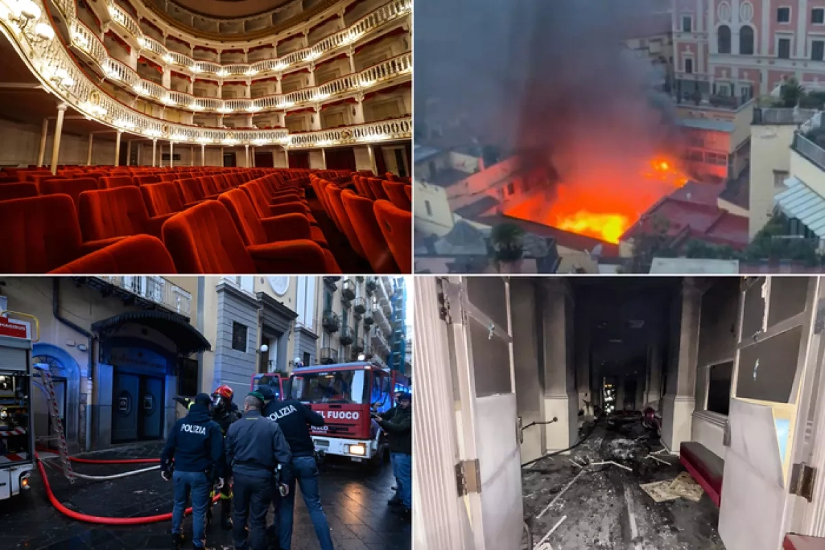 Italy: Huge fire destroys Naples’ historic Sannazaro theatre