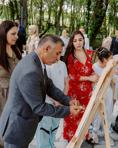 Leyla Aliyeva attends opening of individual exhibition and tree-planting campaign in Gabala (PHOTO)