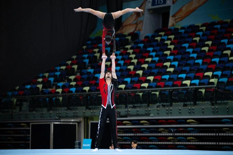 Azerbaijani gymnasts reach final of the international tournament (PHOTO)