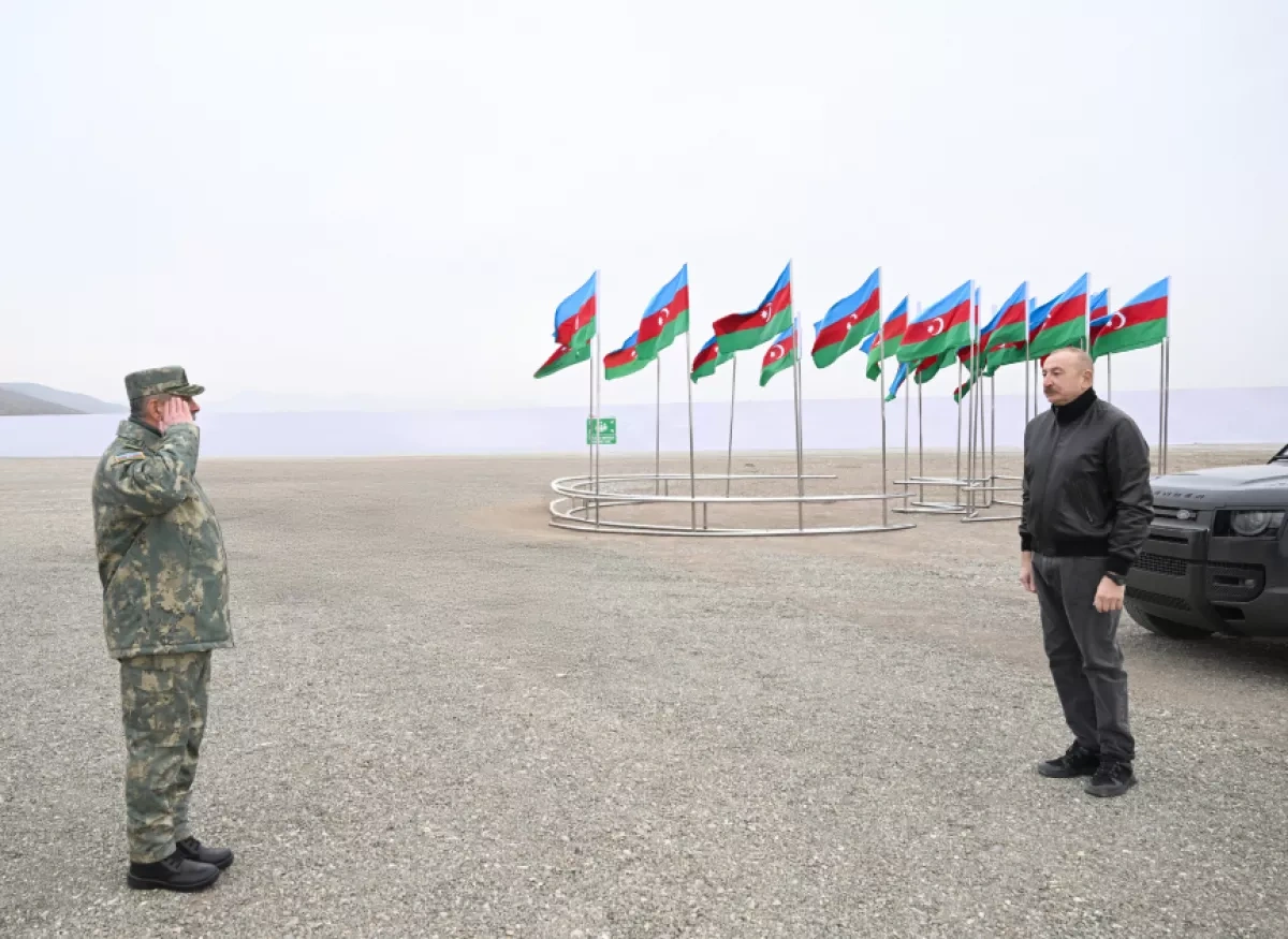 Azerbaijani president lays foundation stone for Special Operations Centre in Aghdara PHOTO