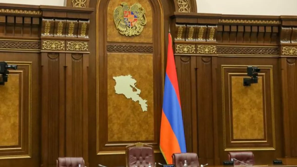 Armenian parliament speaker Simonyan marks final session