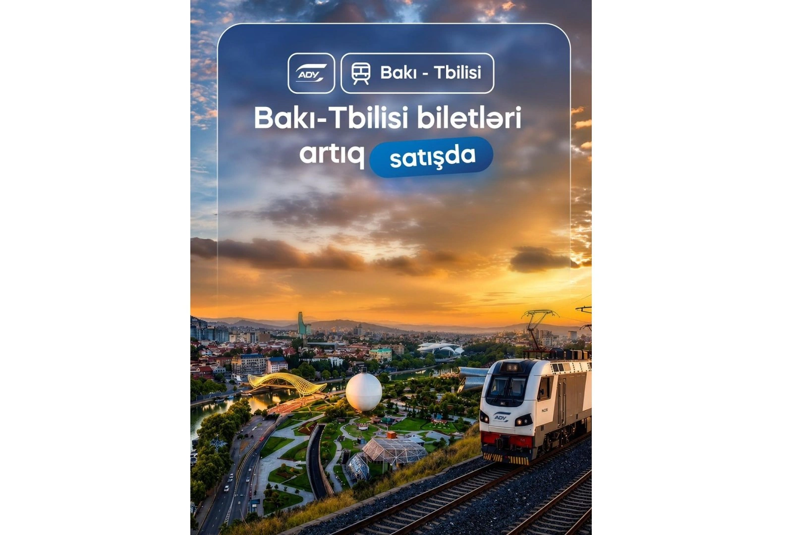 Ticket sales begin for Baku-Tbilisi-Baku railway route