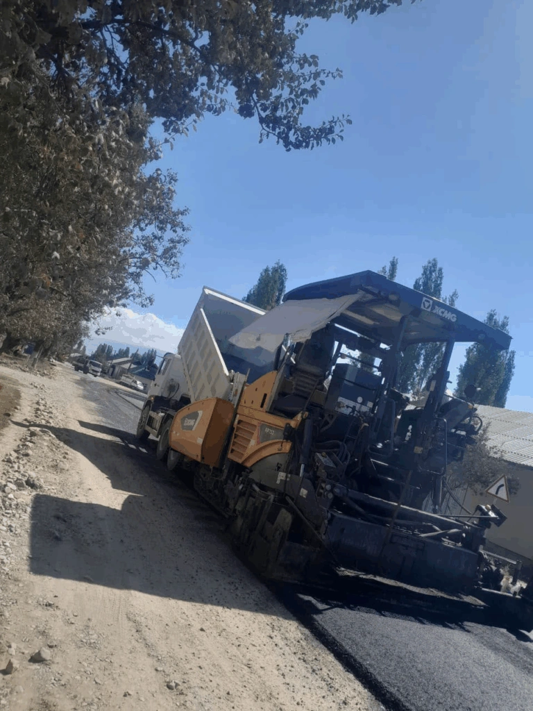 Kyrgyzstan carries out paving works on Ala-Buka–Karavan road