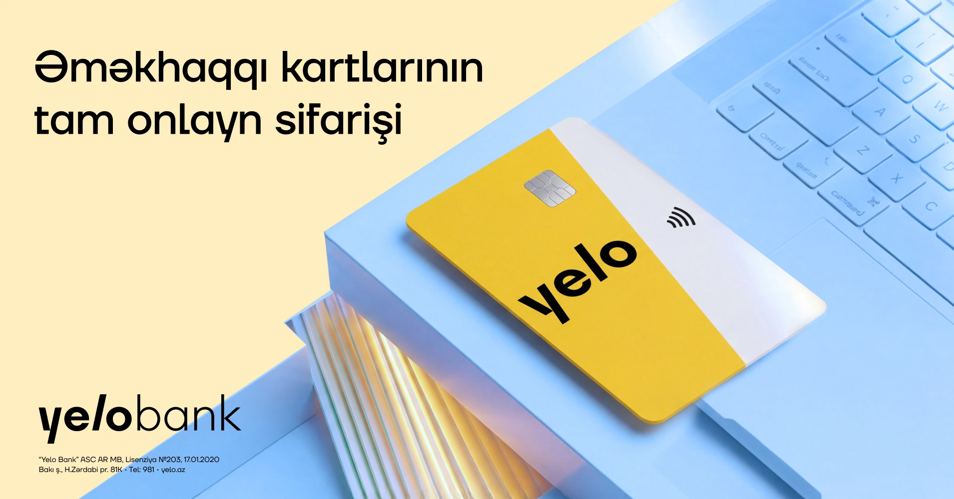 Yelo Bank fully digitalizes the ordering process for salary cards