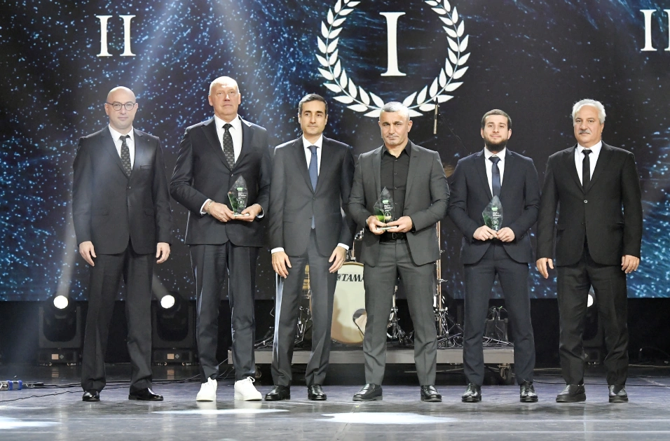 VP of Heydar Aliyev Foundation Leyla Aliyeva and Head of Baku Media Center Arzu Aliyeva attend Gala Ceremony regarding year's sports results