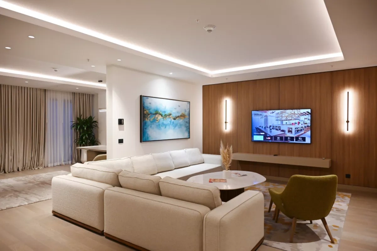 Azerbaijani president opens Hilton Garden Inn hotel in Aghdam PHOTO